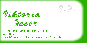 viktoria haser business card